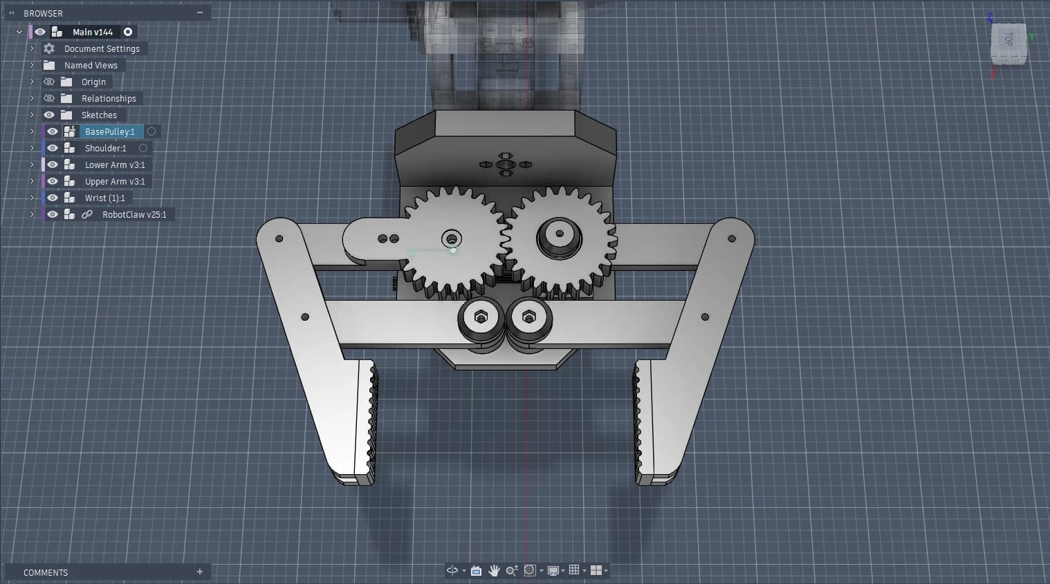 Robot Arm-Fusion-Claw Fusion screenshot of robot arm claw.