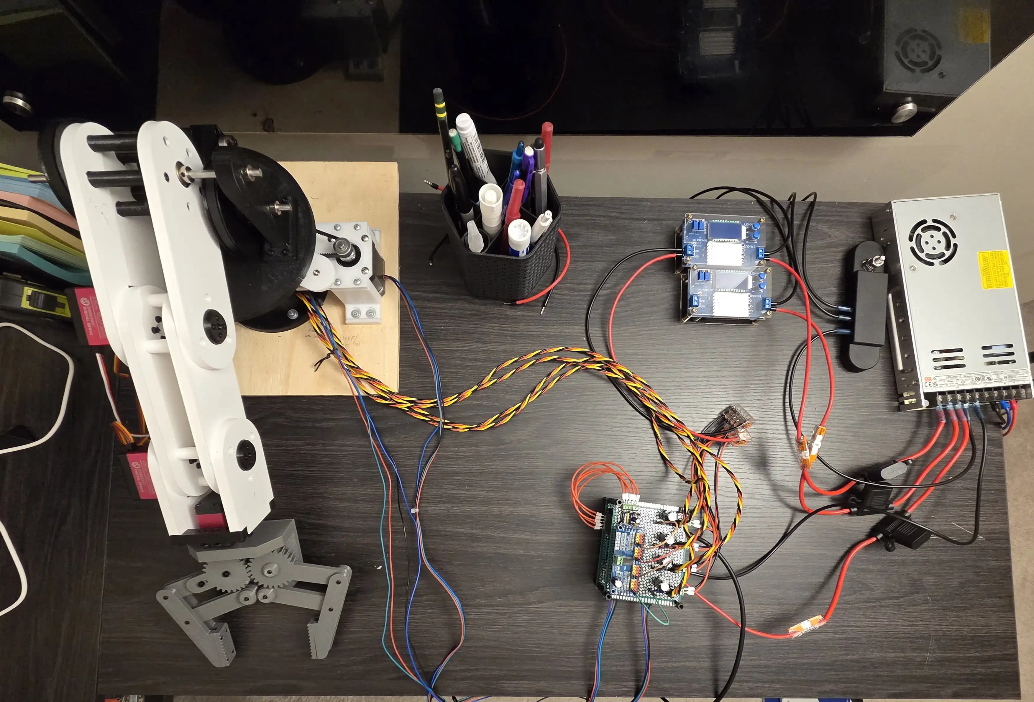 Electronics - Power Photo of the power supply and buck converters